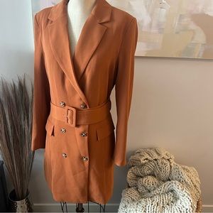 House of Harlow 1960 Long Sleeve Double Breasted Blazer Dress Women's Large